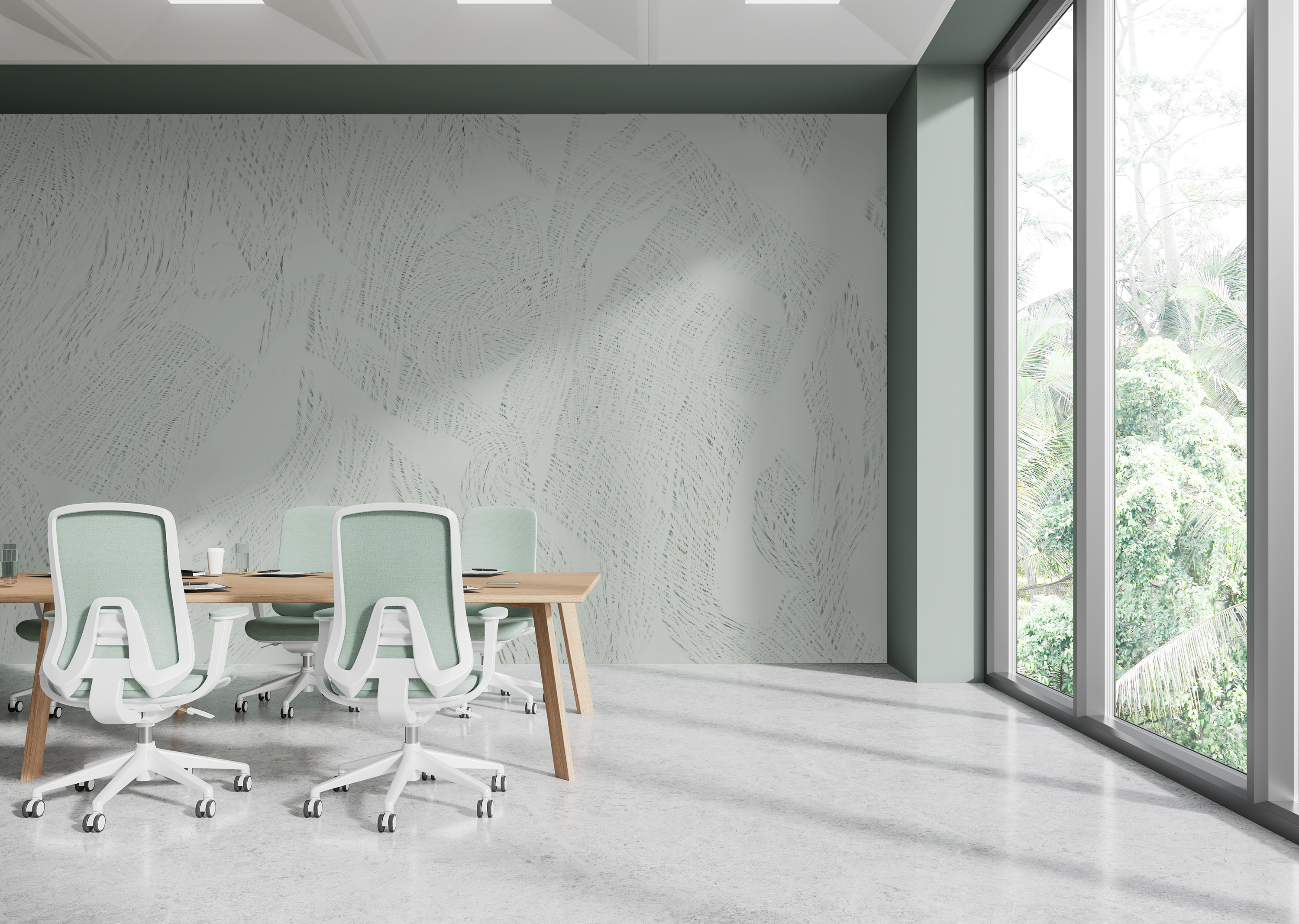 Image of Trinity Alps in Willow - Wallpaper Mural - Quick Ship
