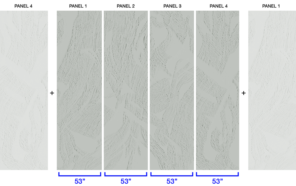 Trinity Alps in Willow - Wallpaper Mural - Quick Ship
