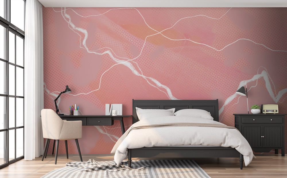 Troposphere in Blush Made to Measure Mural