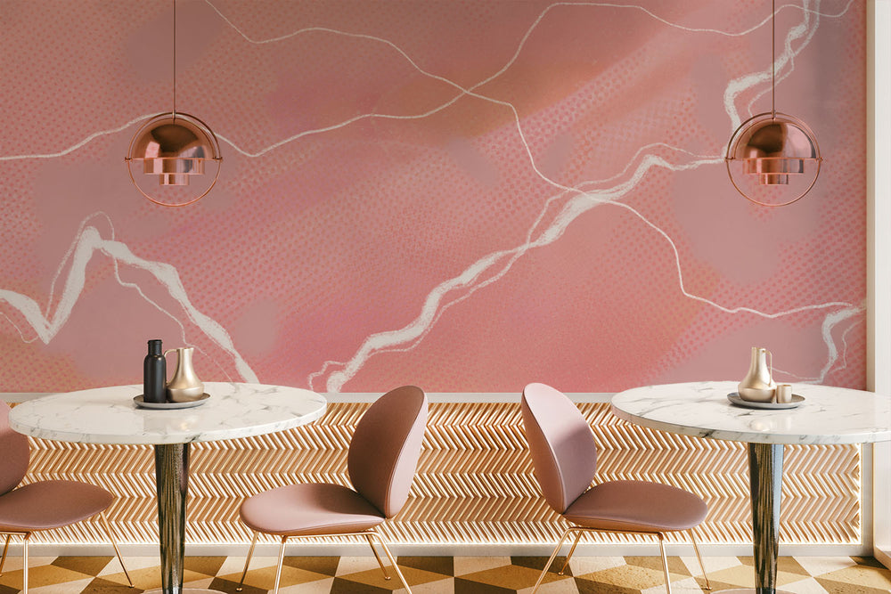 Troposphere in Blush Made to Measure Mural