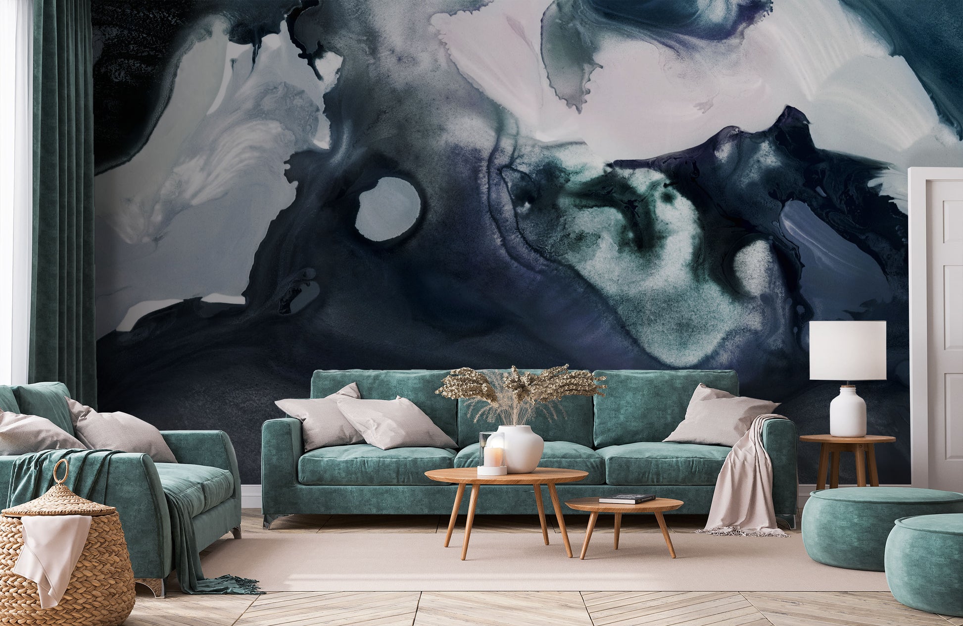 Turbulent Sea Made to Measure Mural