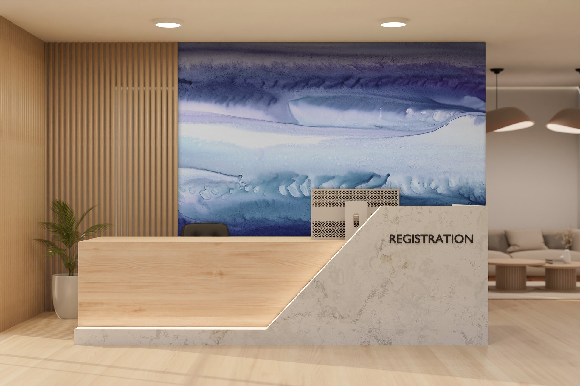 Twilight Drips Made to Measure Mural