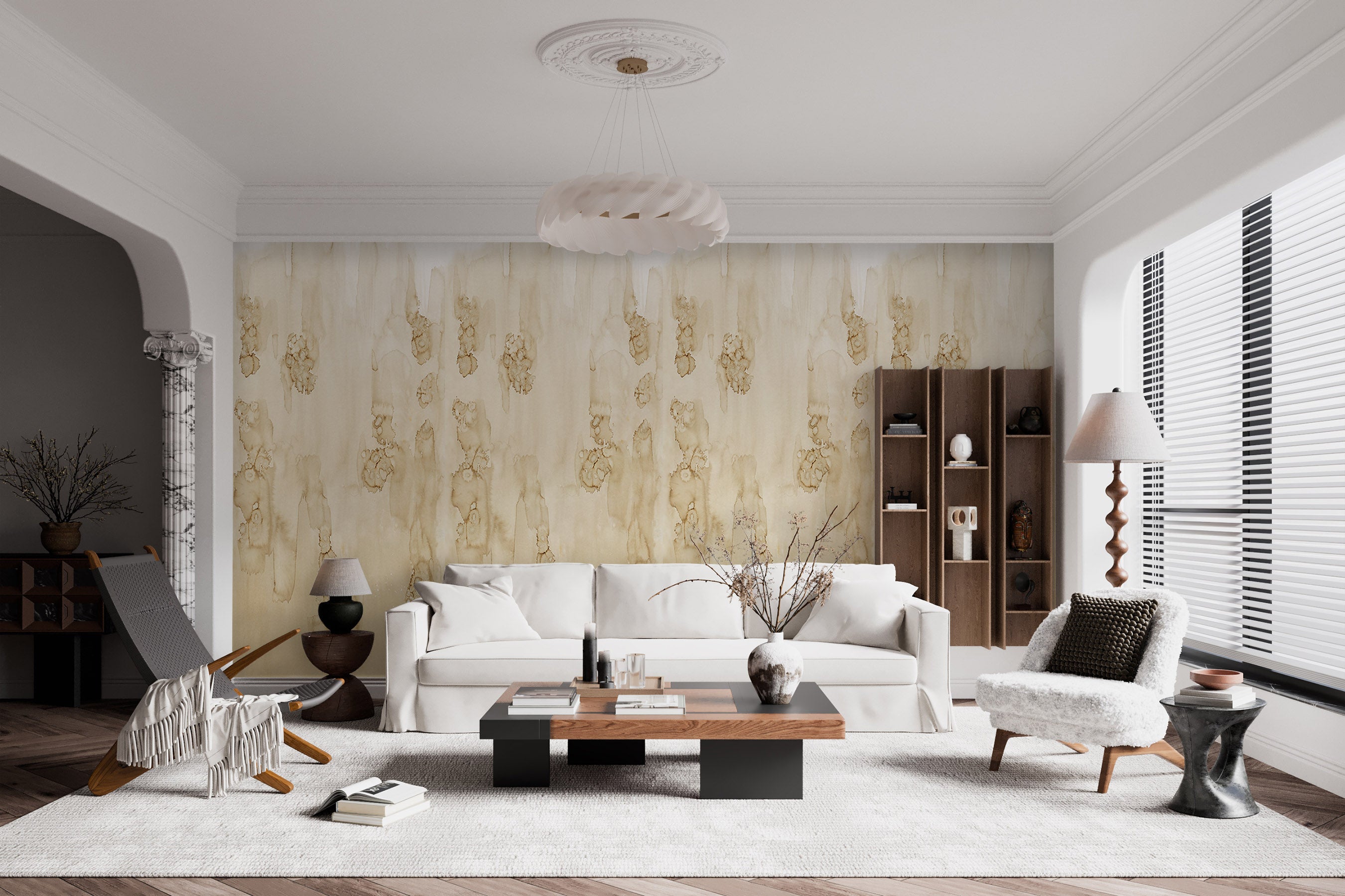 Image of UNFINISHED IN MIMOSA - Quick Ship - Wallpaper