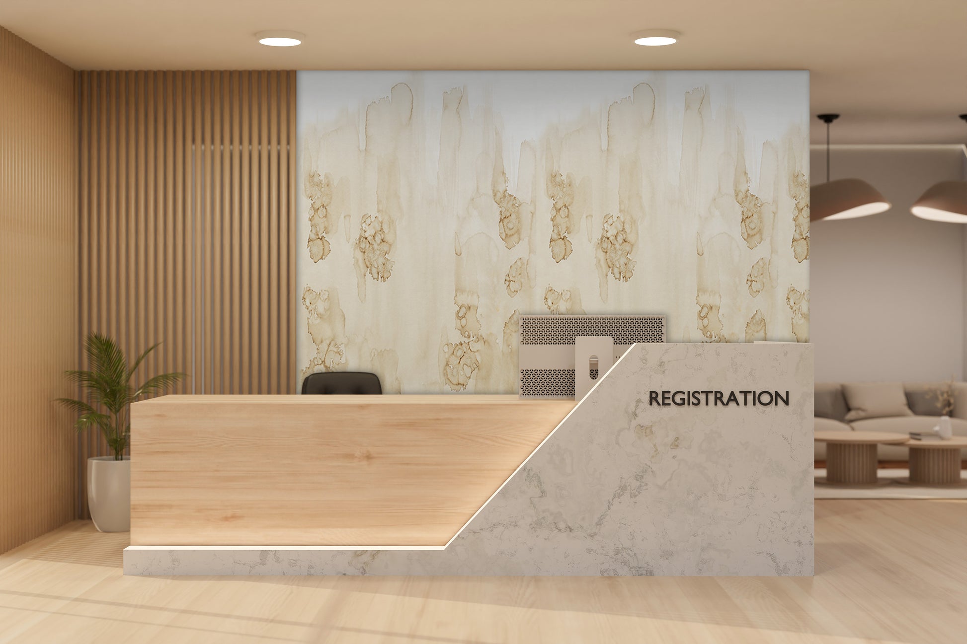 UNFINISHED IN MIMOSA - Quick Ship - Wallpaper