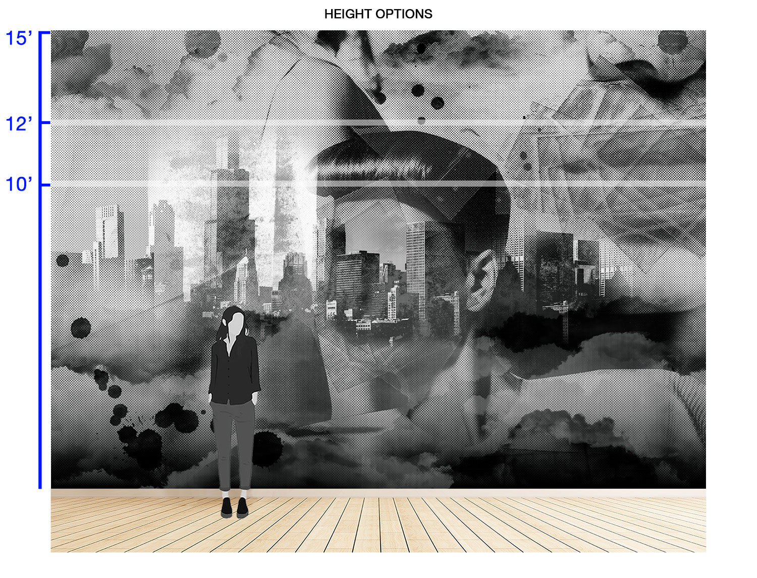 Image of Unmask - Wallpaper Mural - Quick Ship