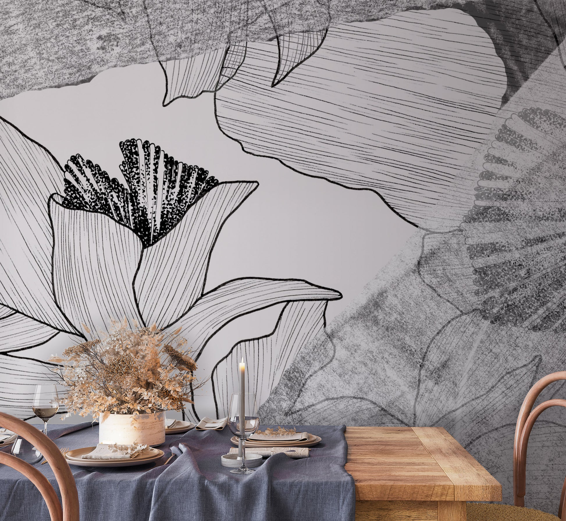 Assemblage in Stone Made to Measure Mural