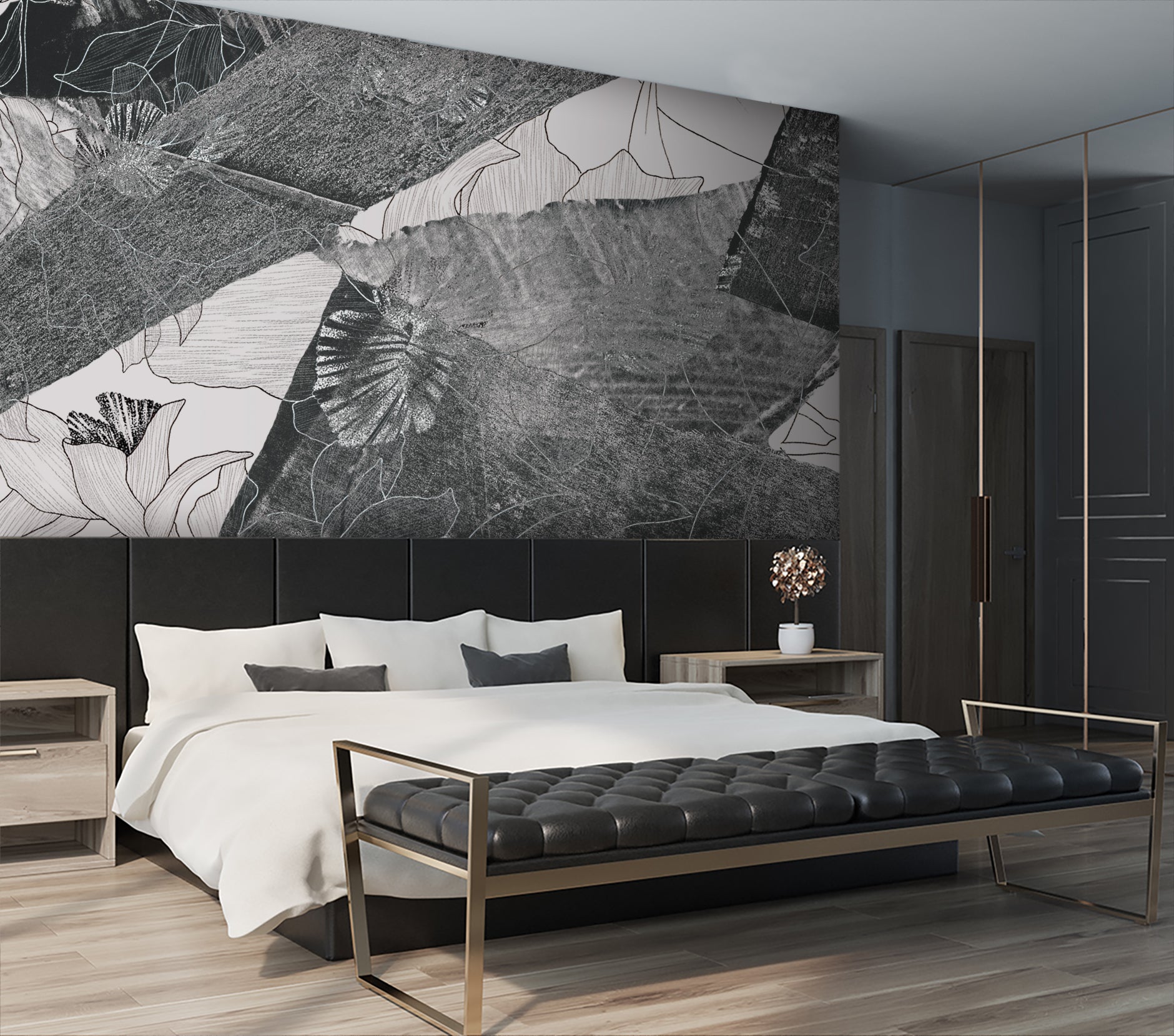 Assemblage in Stone Made to Measure Mural