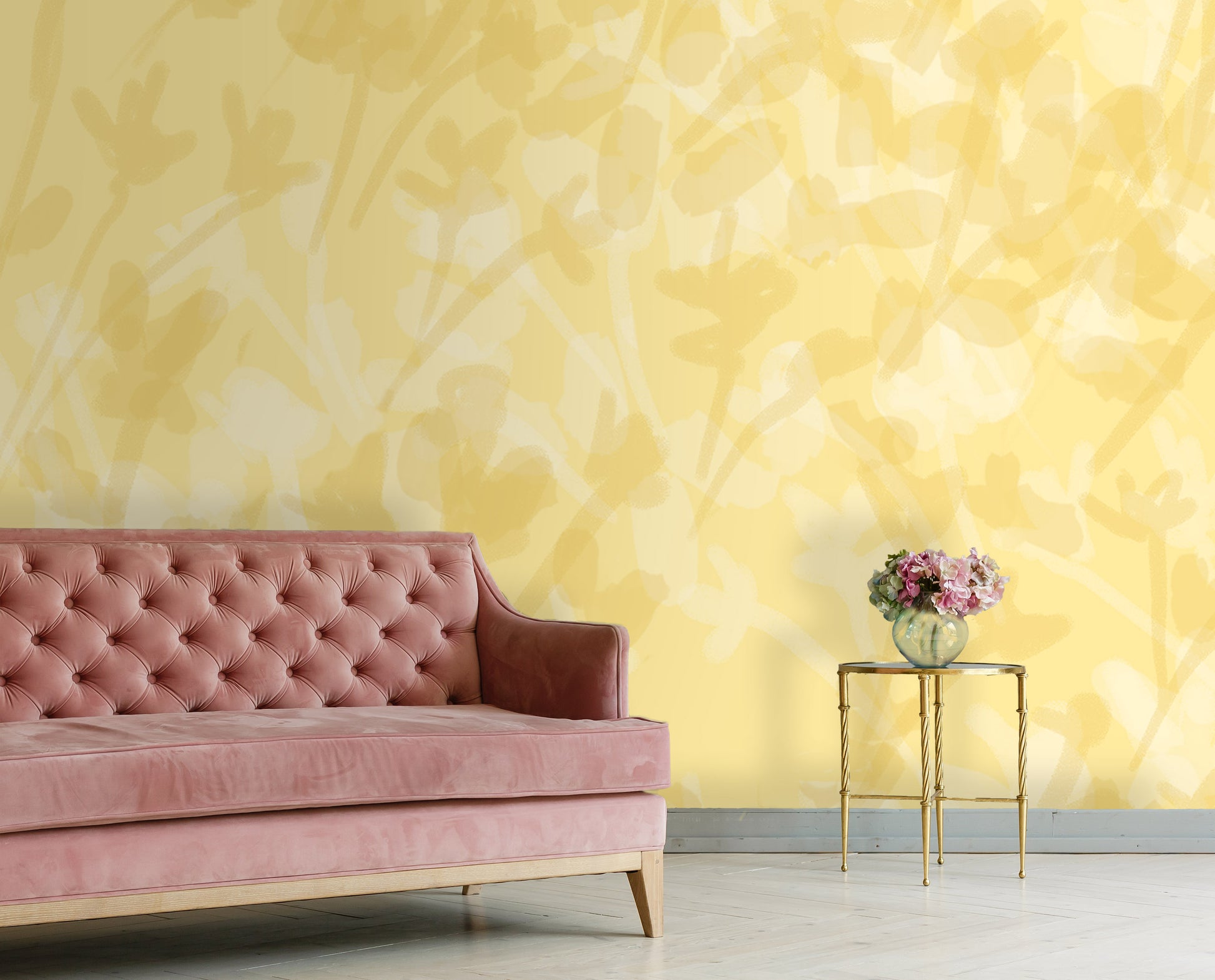 Vernal in Marigold Made to Measure Mural