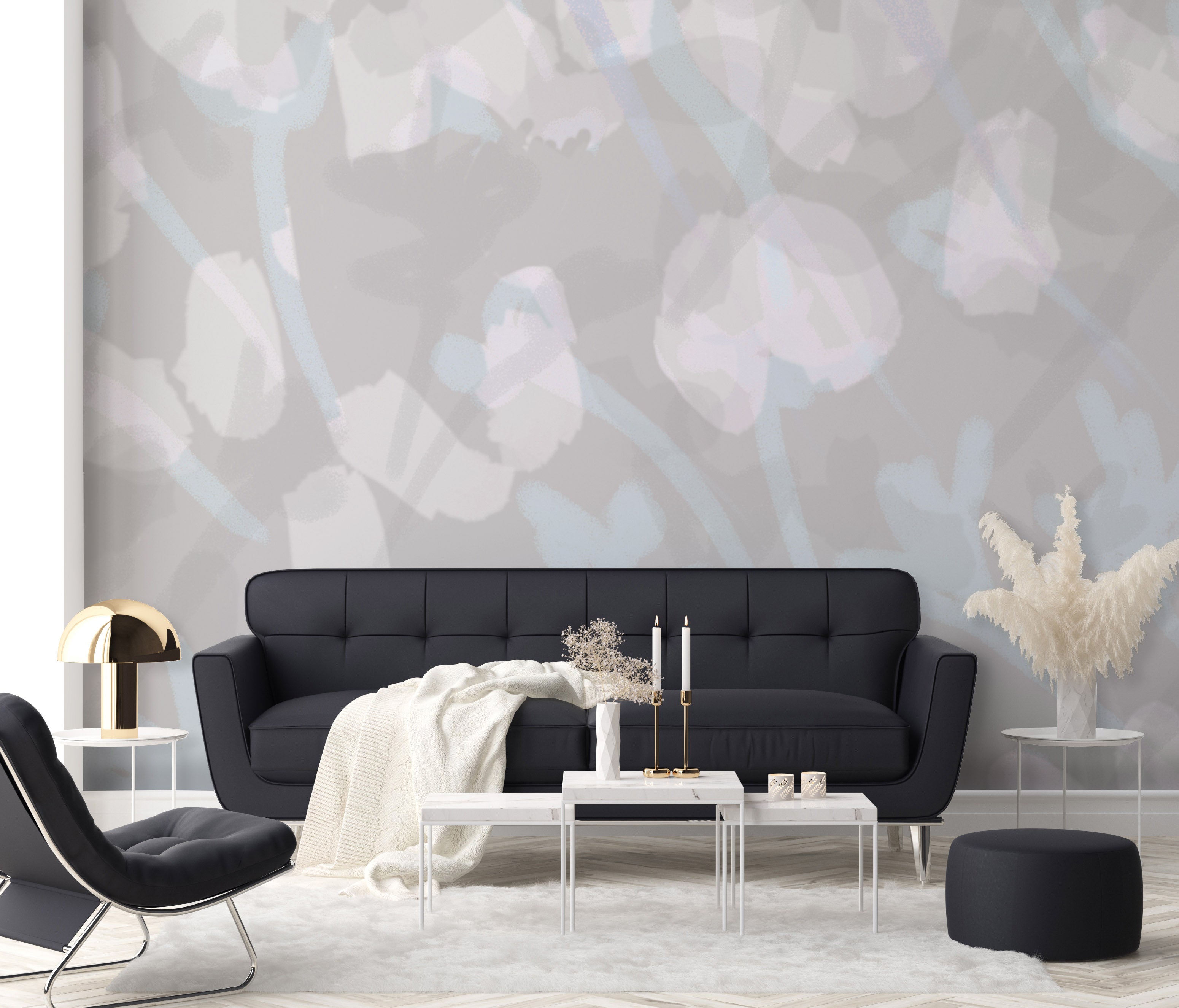 Image of Vernal in Silver Made to Measure Mural