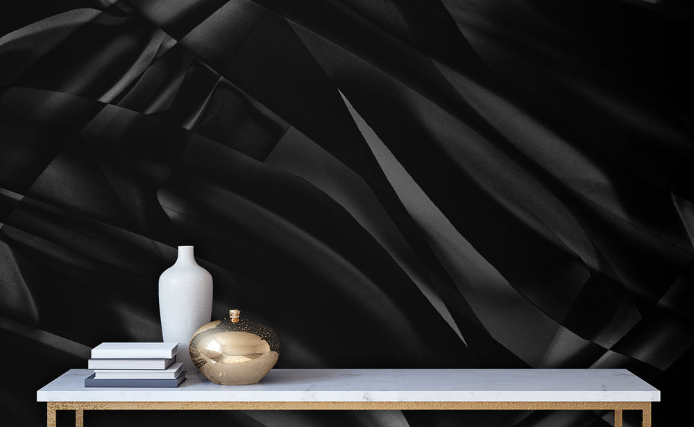 Voile Moderne Noir Made to Measure Mural