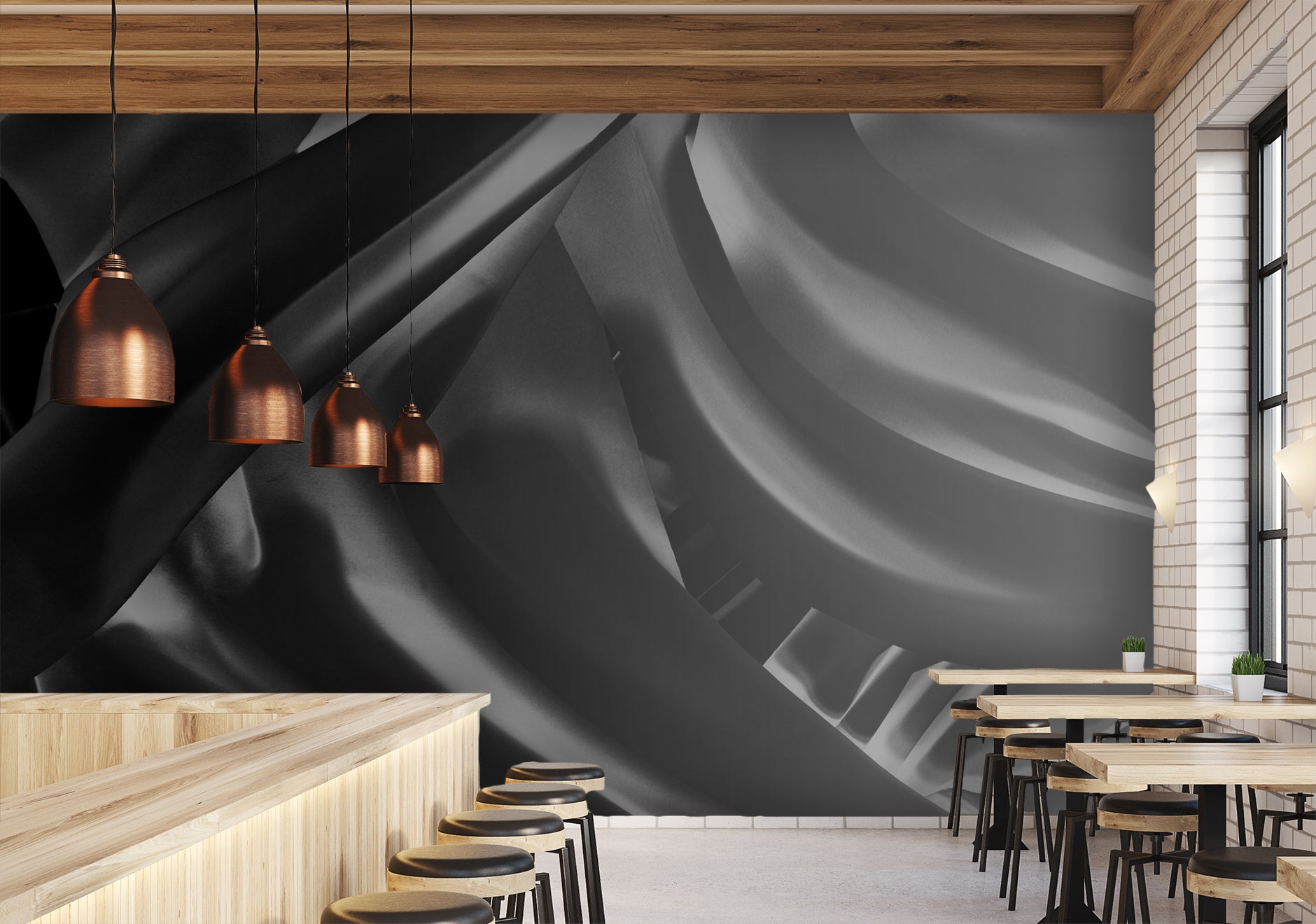 Voile Noir Made to Measure Mural