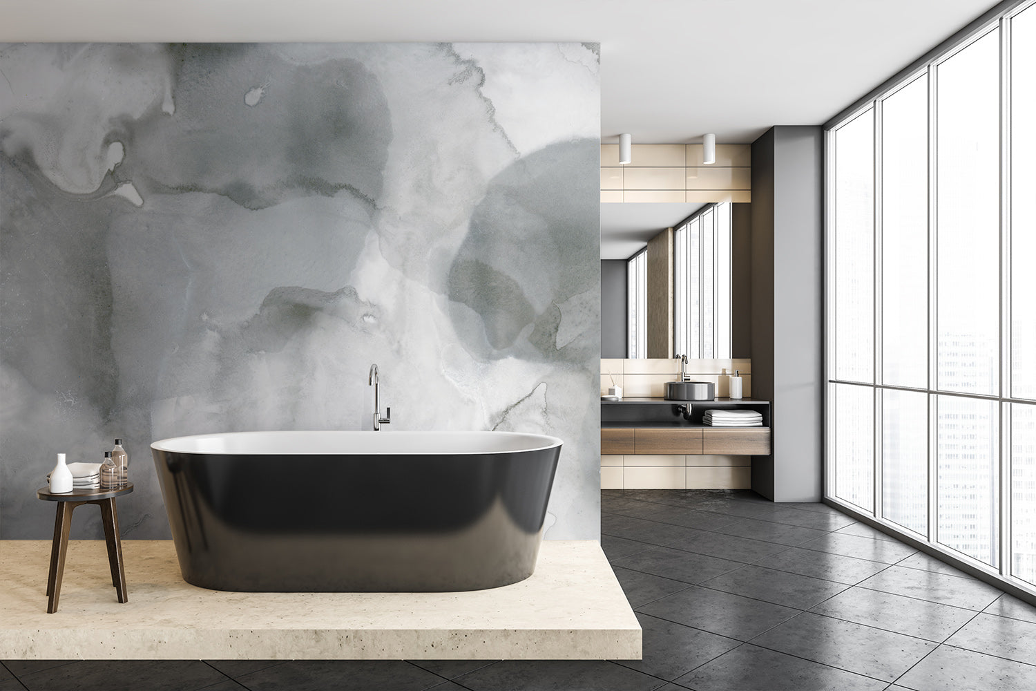 Volcanic Gray Made to Measure Mural – Black Crow Studios