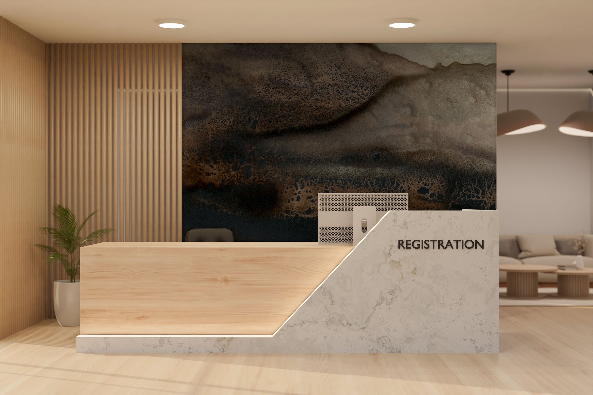 Walnut - Quick Ship Wallpaper Mural