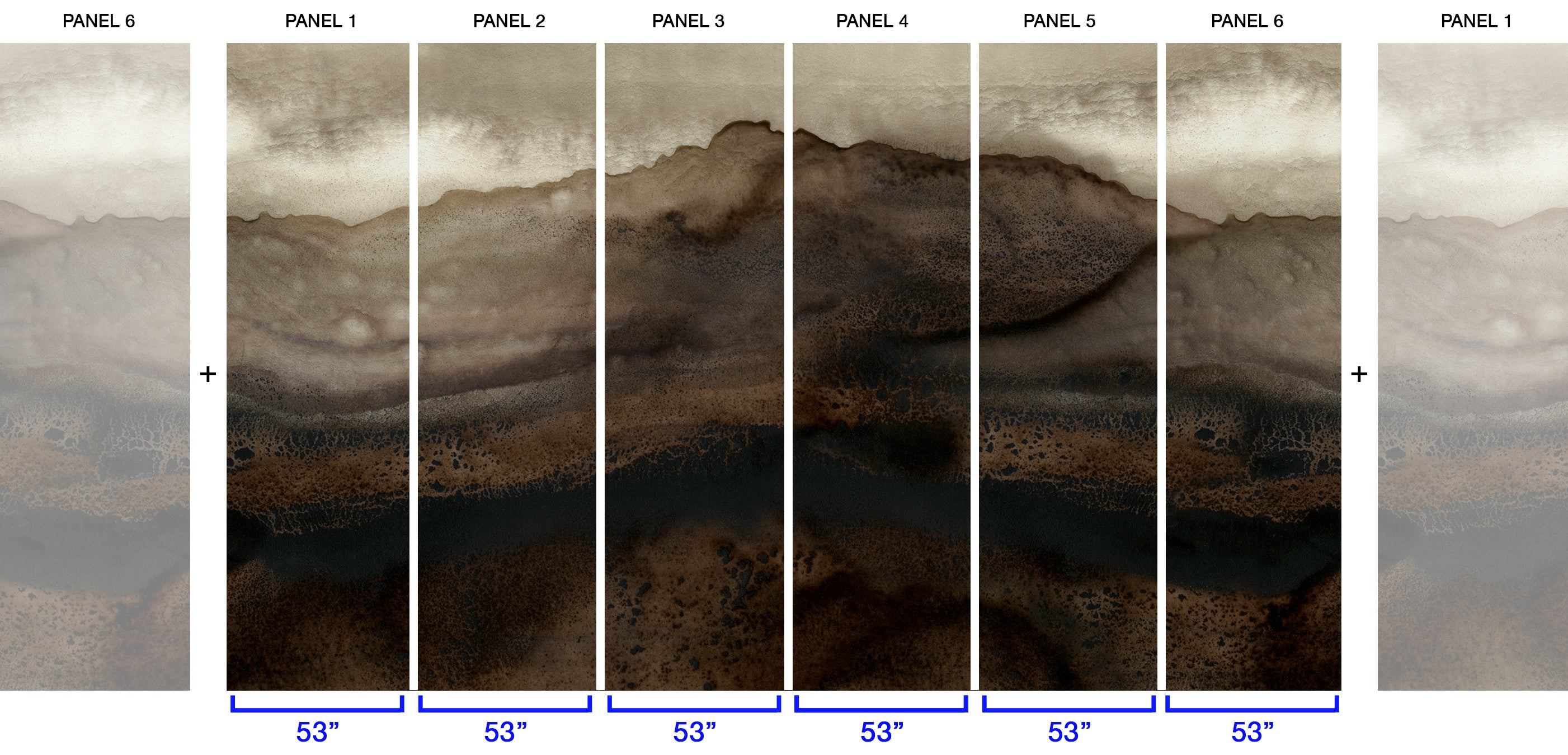 Image of Walnut - Quick Ship Wallpaper Mural