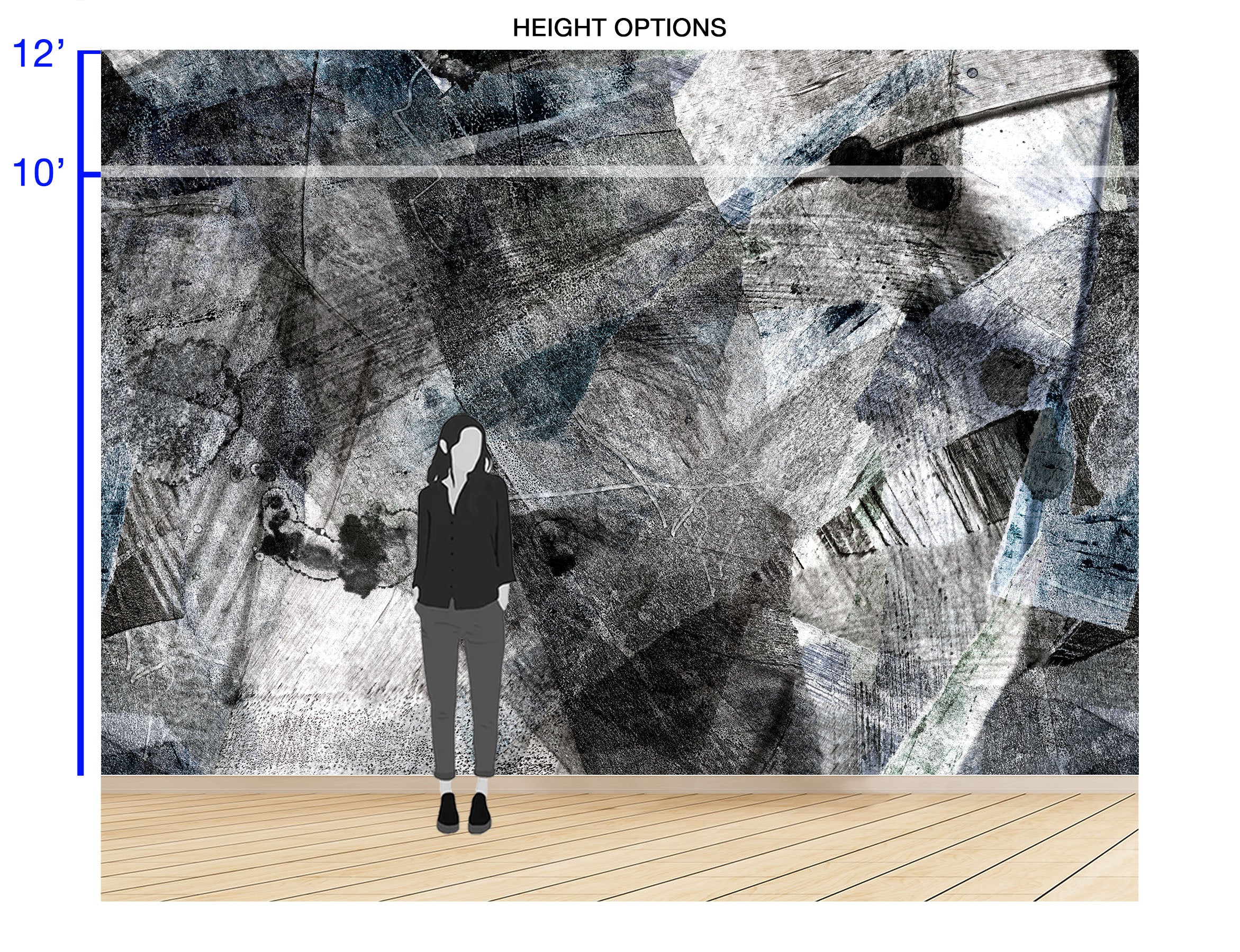 Image of Warp in Night - Quick Ship Mural