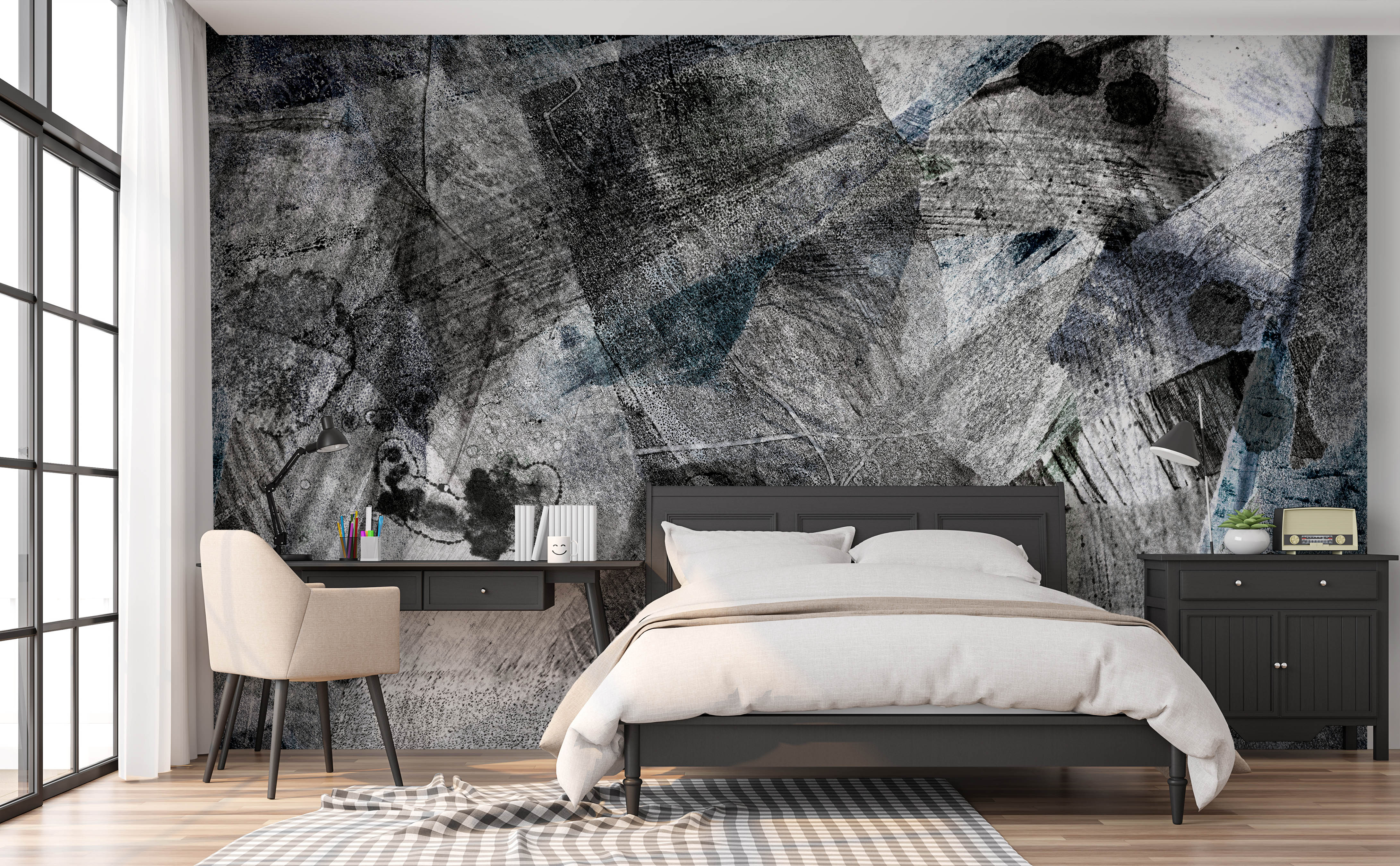 Image of Warp in Night - Quick Ship Mural