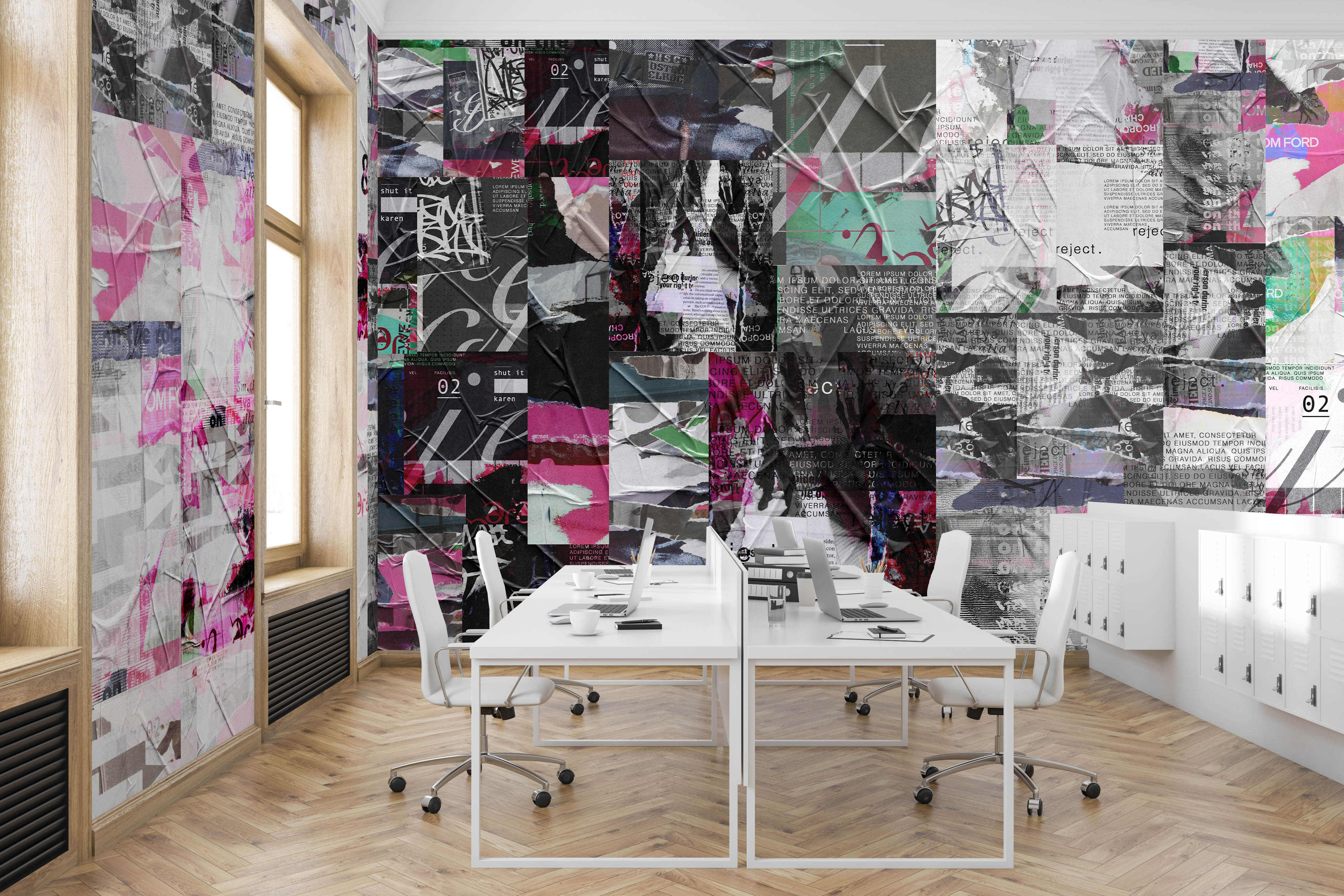 Image of Wheat Paste Medium - Mix and Match Wallpaper - Quick Ship
