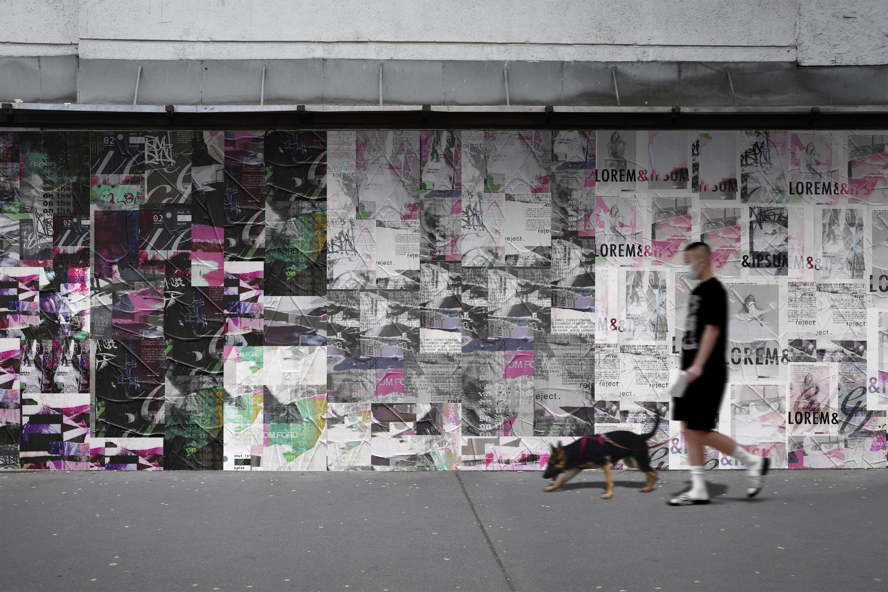 Image of Wheat Paste Dark - Mix and Match Wallpaper - Quick Ship