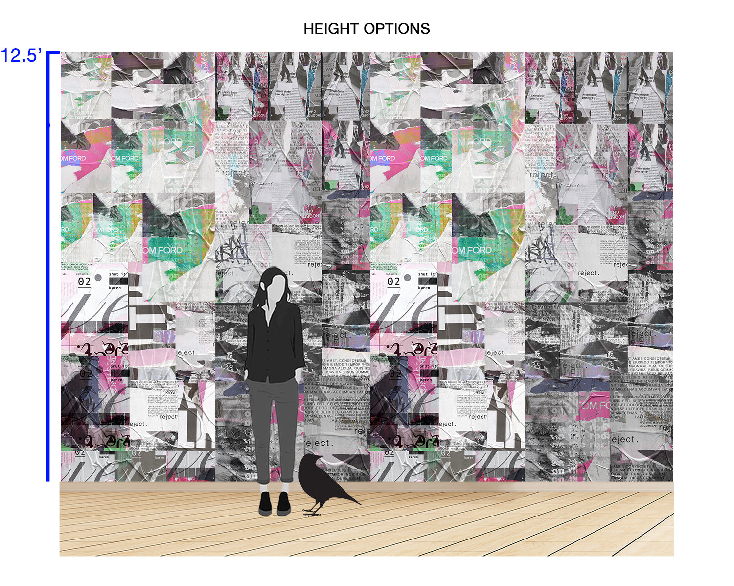 Image of Wheat Paste Medium - Mix and Match Wallpaper - Quick Ship