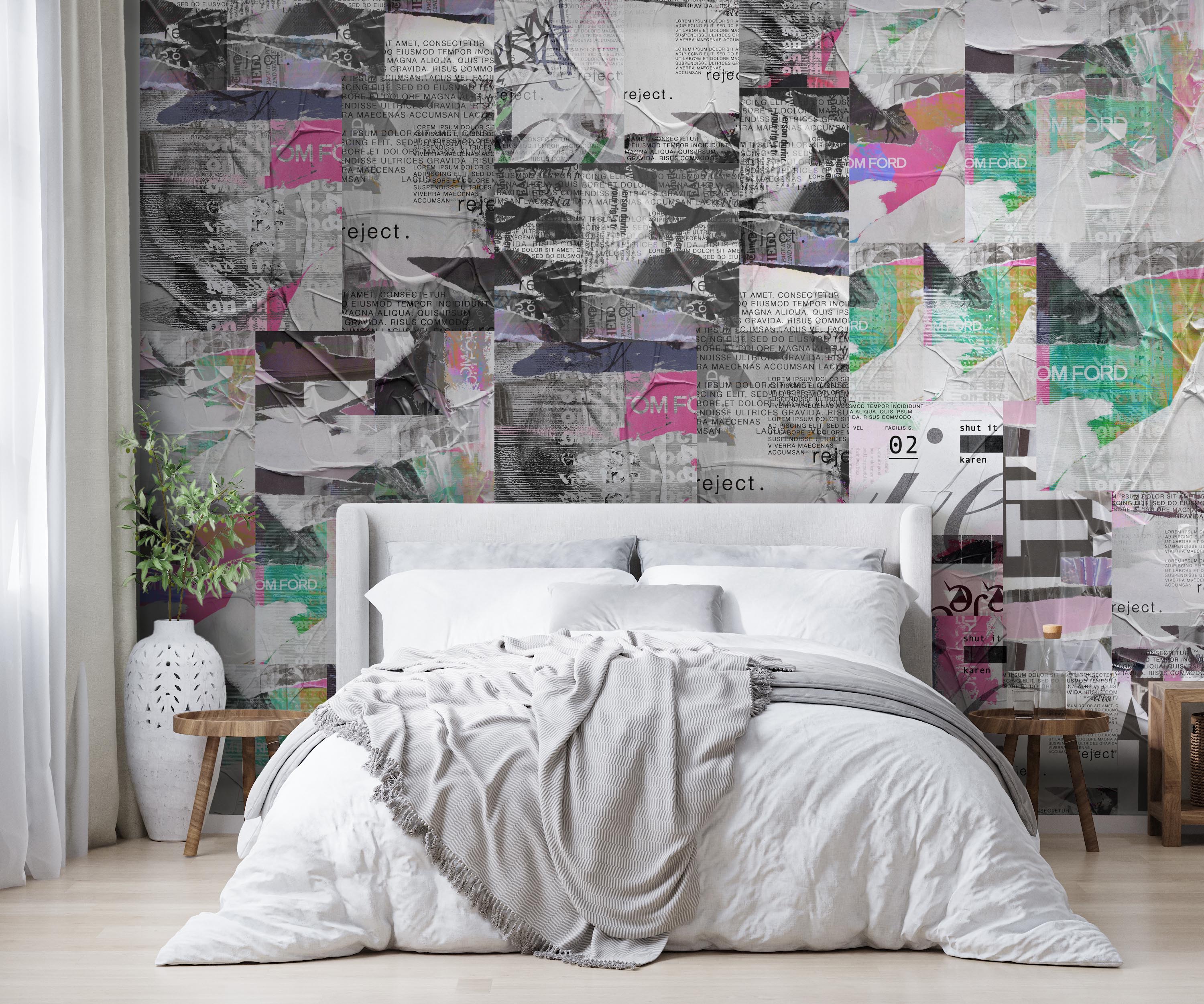 Image of Wheat Paste Medium - Mix and Match Wallpaper - Quick Ship