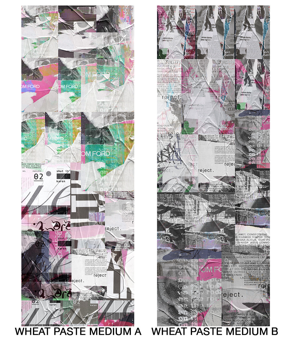 Image of Wheat Paste Medium - Mix and Match Wallpaper - Quick Ship