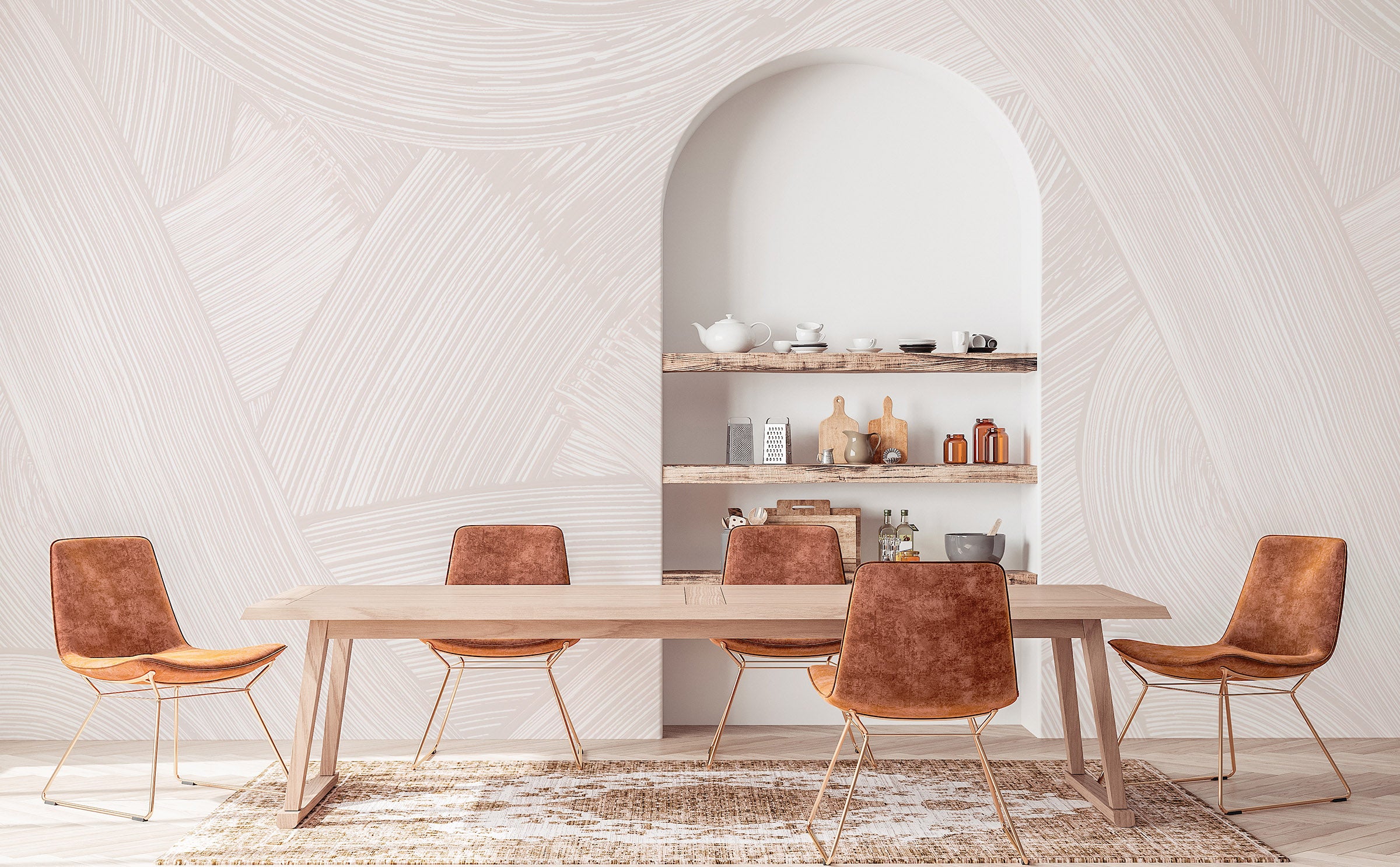 Image of Whirls in Dusk - Quick Ship Mural