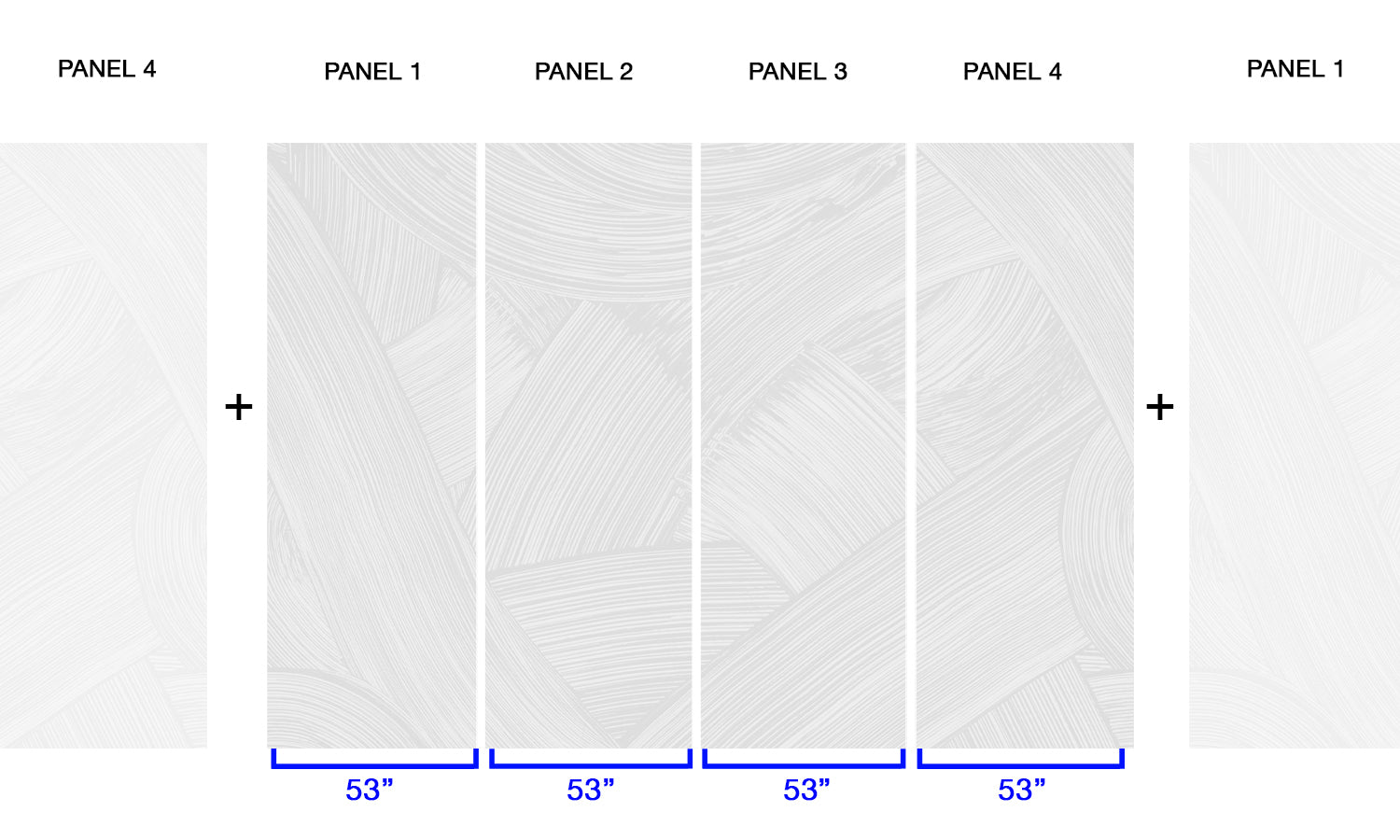 Image of Whirls in Greige - Wallpaper Mural - Quick Ship