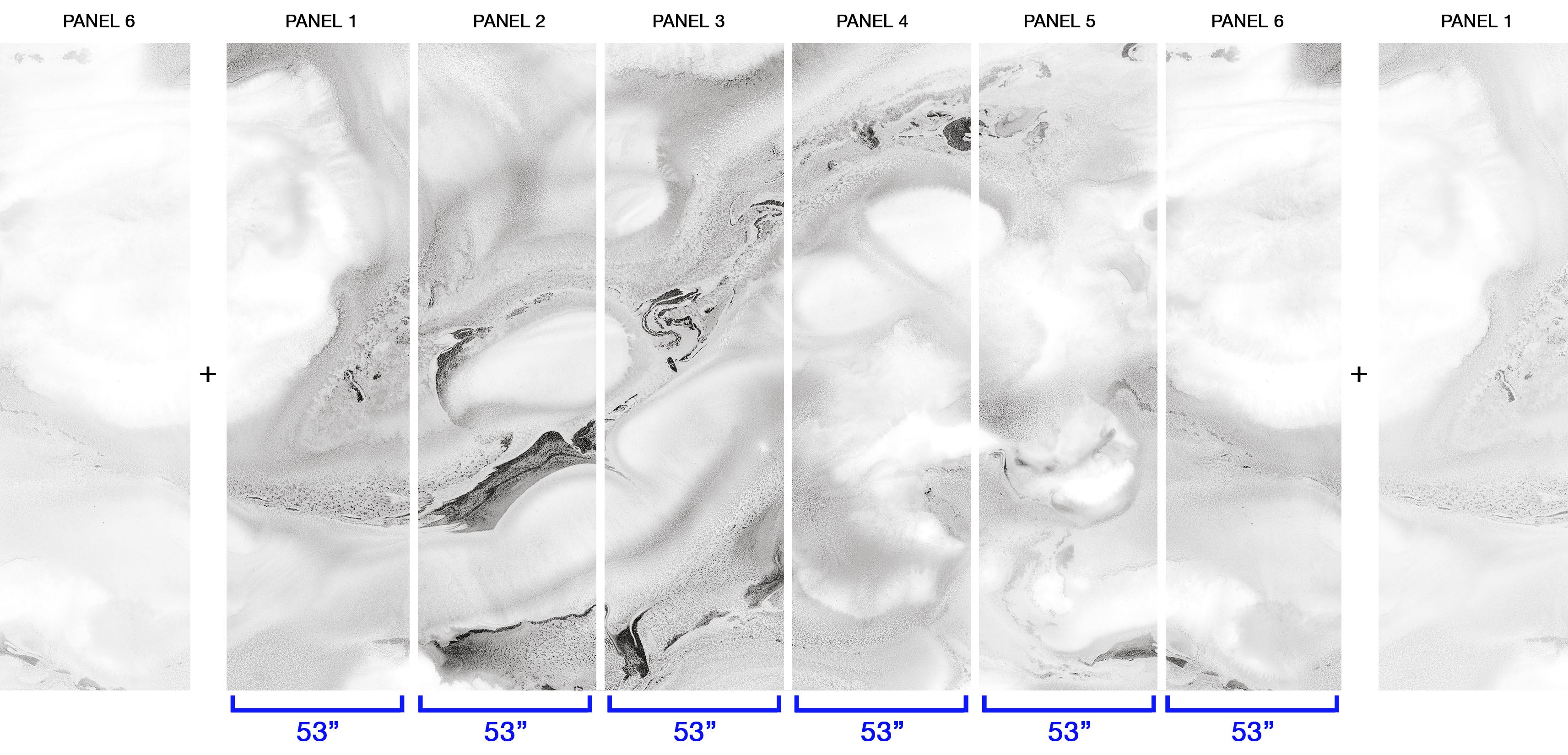 Image of Whisper Gray - Quick Ship Wallpaper Mural