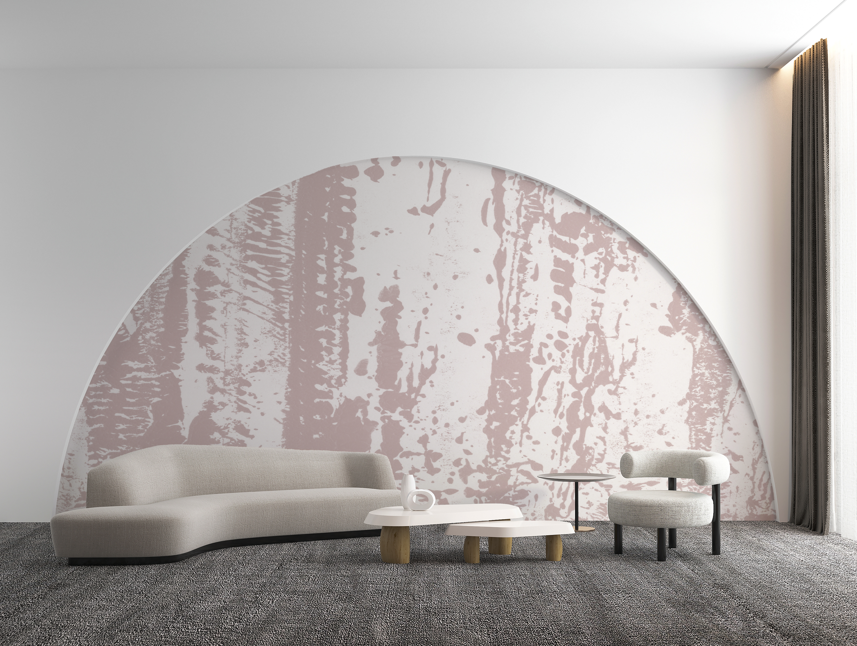 Image of Yosemite in Rosewater - Wallpaper Mural - Quick Ship