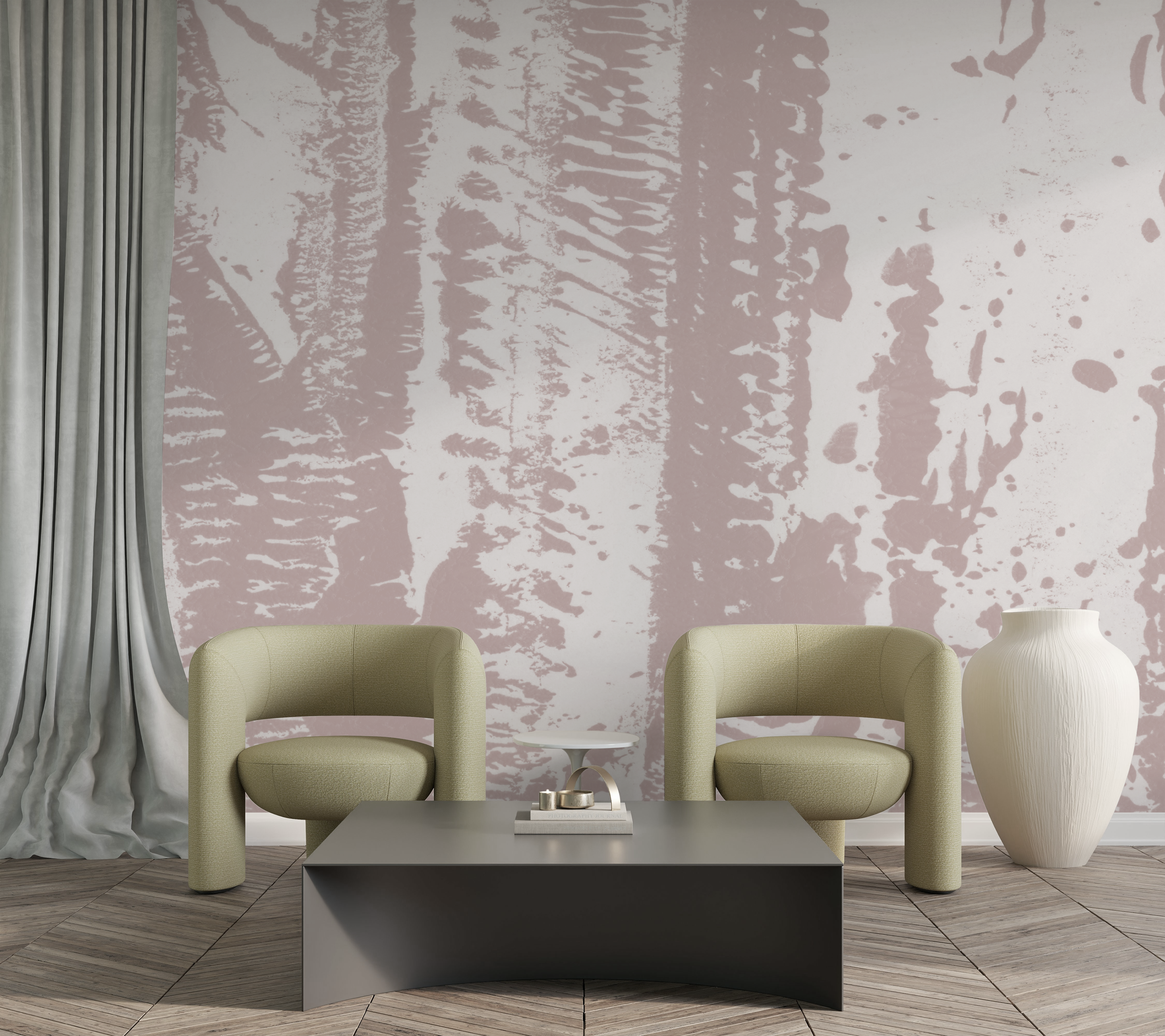 Image of Yosemite in Rosewater - Wallpaper Mural - Quick Ship