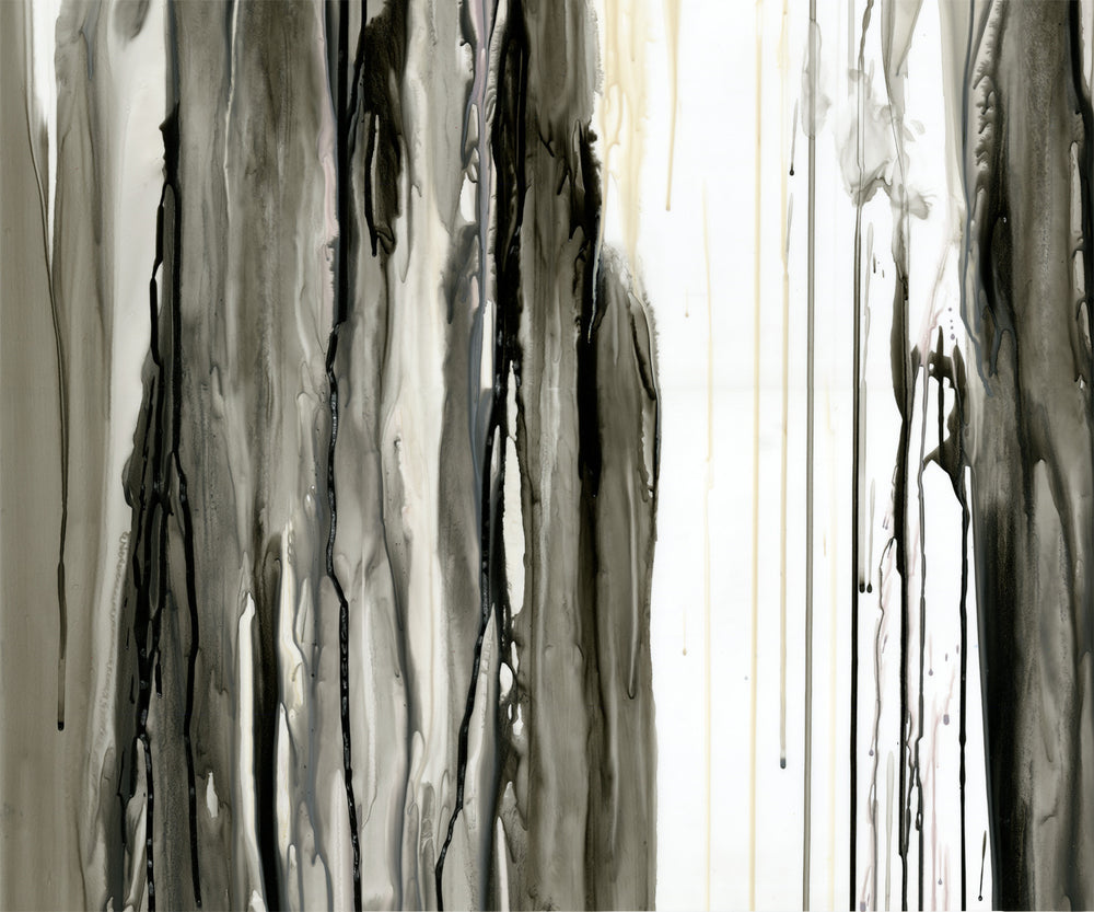 DRIPS IN BLACK "D" GICLÉE PRINT ON CANVAS