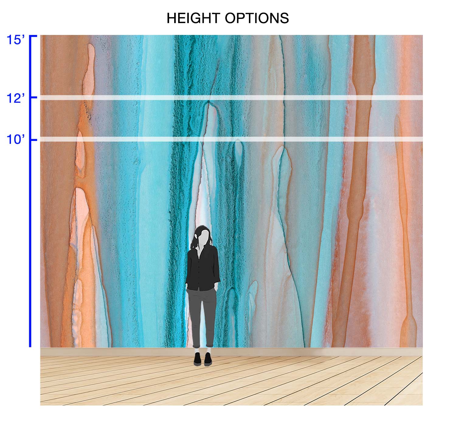 Ocean Drips - Quick Ship Wallpaper Mural