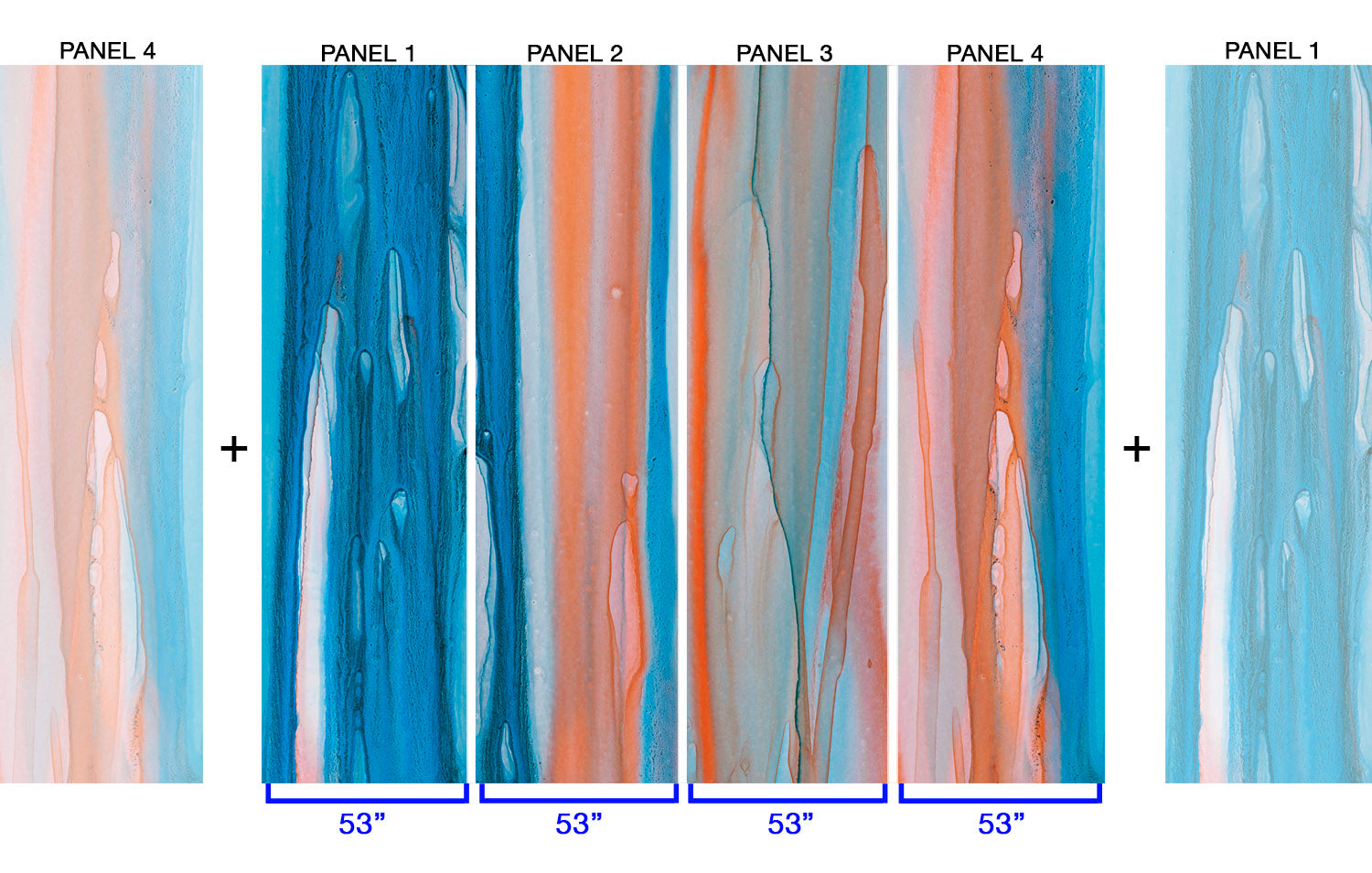 Image of Shore Drips - Quick Ship Mural