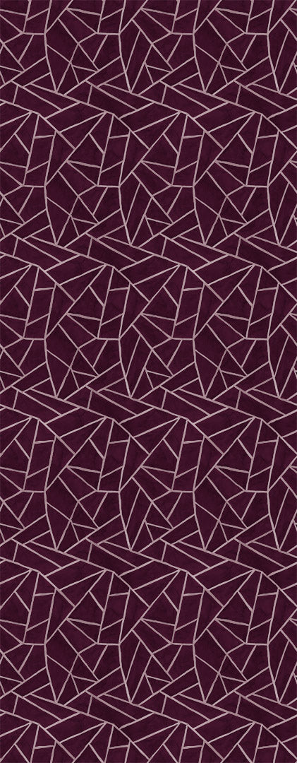 Image of Broken Glass in Bordeaux - Quick Ship - Wallpaper