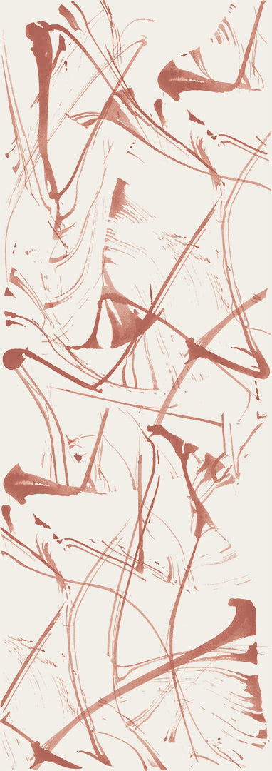 Image of Brushstrokes in Azalea - Quick Ship - Wallpaper