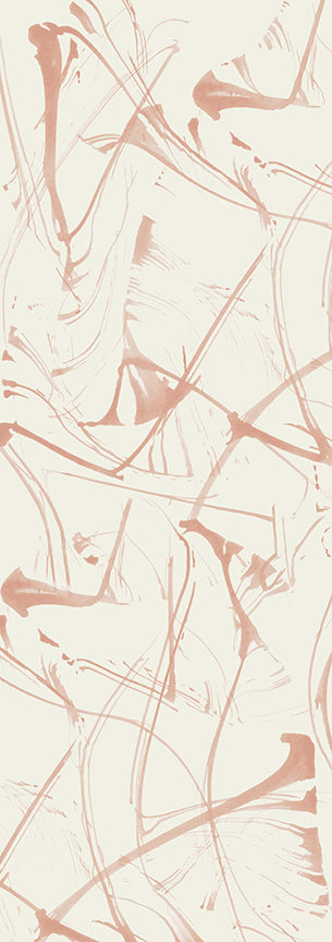 BRUSHSTROKES IN BLUSH - Quick Ship - Wallpaper