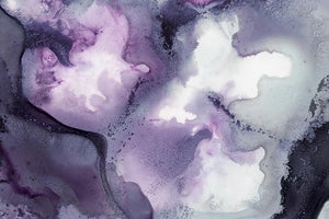 CELESTIAL VIOLET WATERCOLOR GICLÉE PRINT ON CANVAS