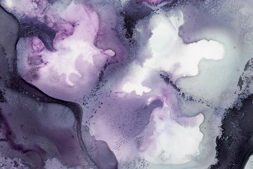 CELESTIAL VIOLET WATERCOLOR GICLÉE PRINT ON CANVAS