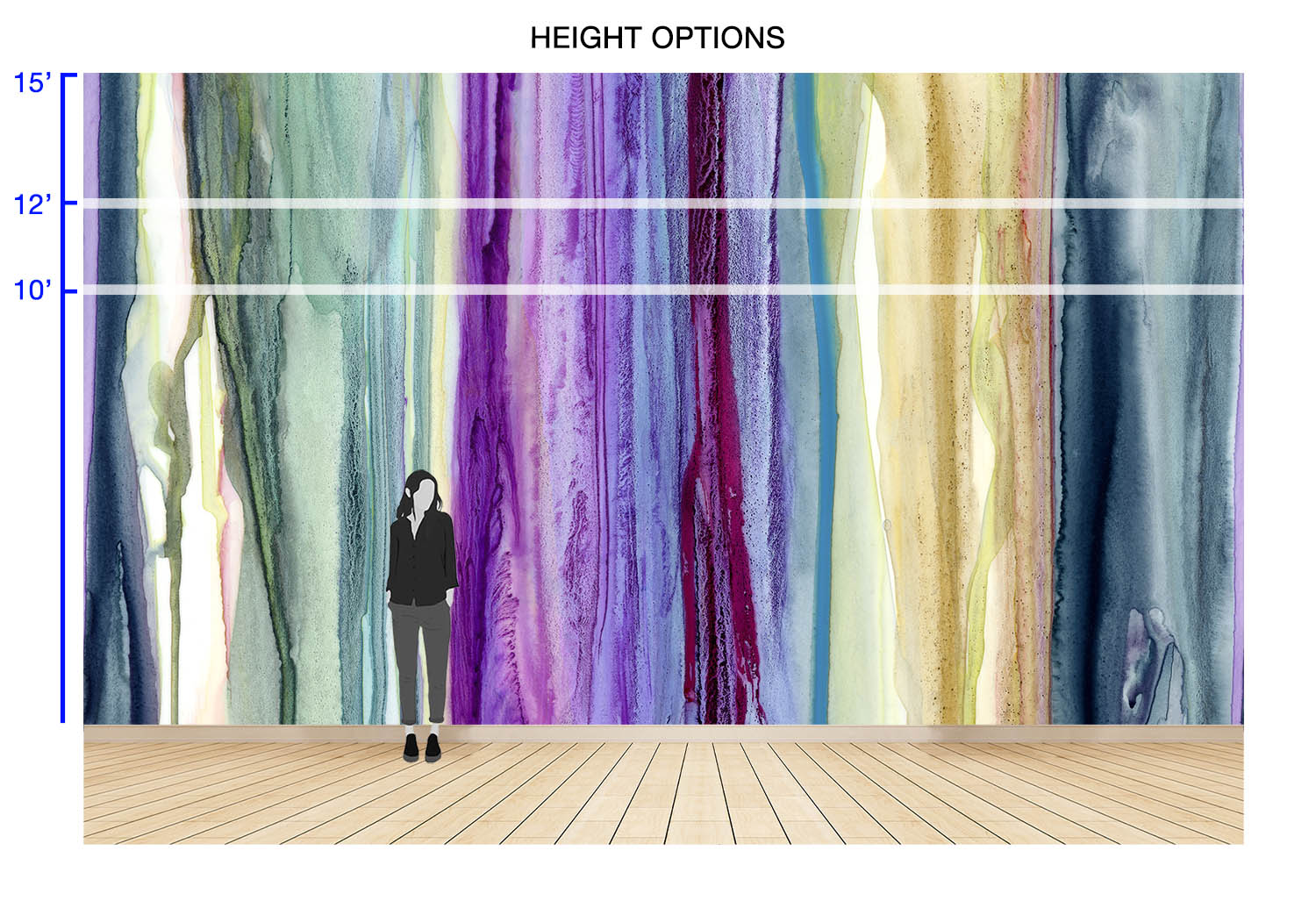 Spectrum Drips - Quick Ship Wallpaper Mural