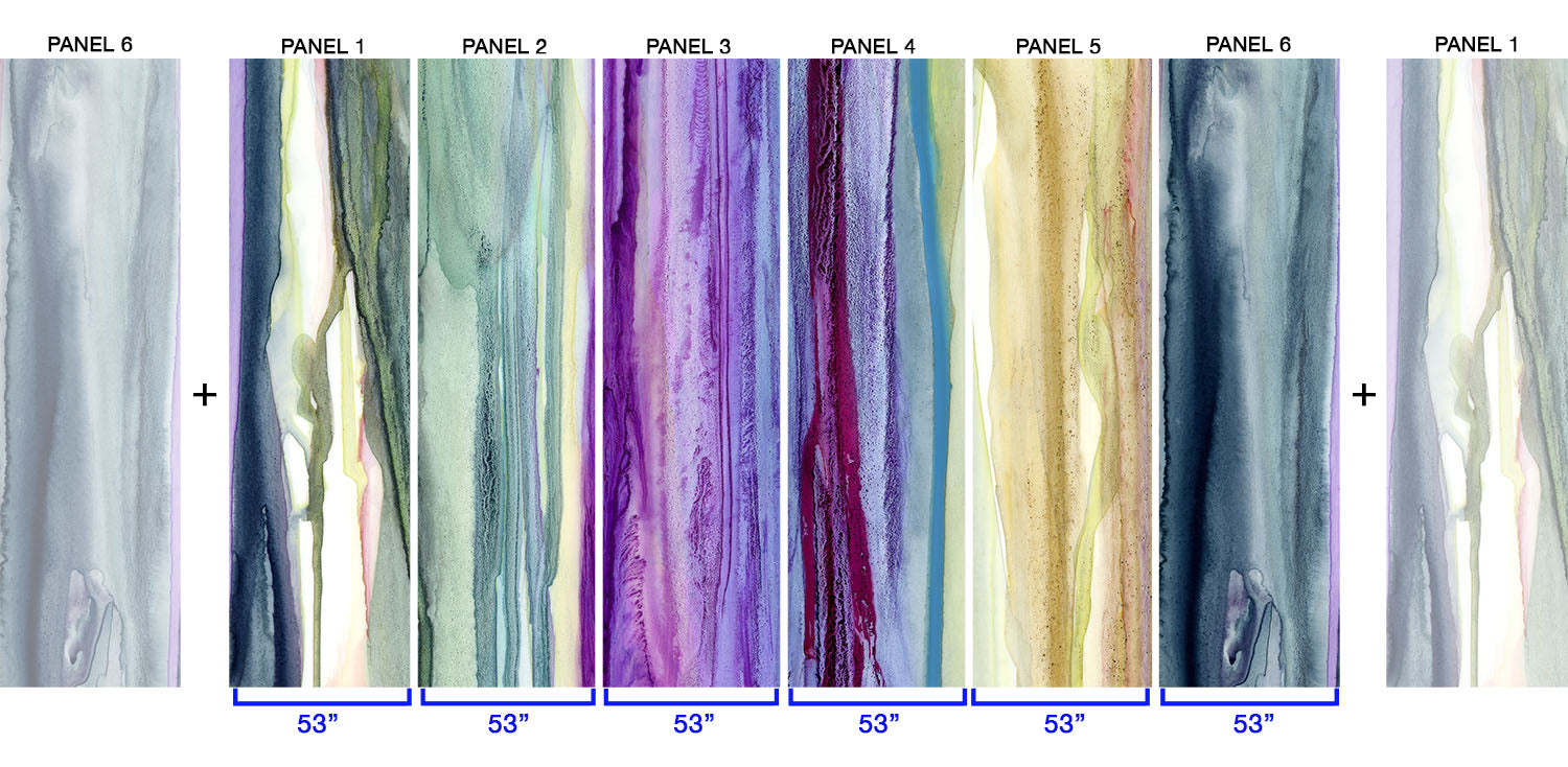 Spectrum Drips - Quick Ship Wallpaper Mural