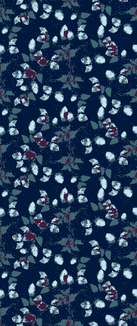 Confetti Roses in Outremer - Quick Ship - Wallpaper
