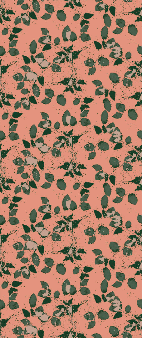 Confetti Roses in Corail - Quick Ship - Wallpaper