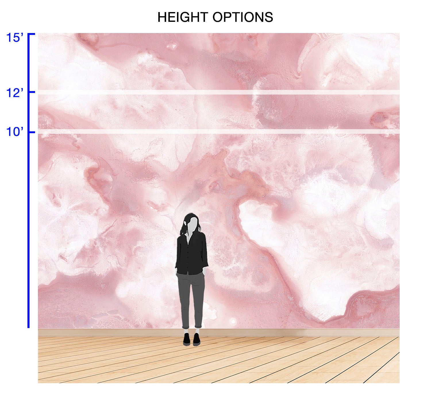 Blushing Rose - Quick Ship Wallpaper Mural