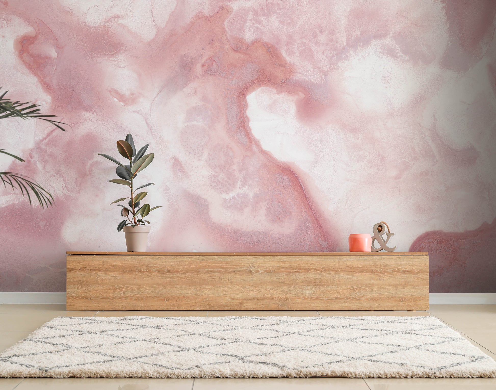 Blushing Rose - Quick Ship Wallpaper Mural