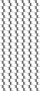 STONE TEXTILE FRINGE CHECK IN BLACK ON WHITE