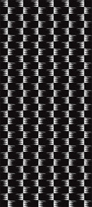 STONE TEXTILE FRINGE CHECK IN WHITE ON BLACK
