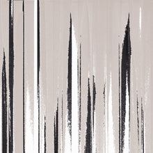 Load image into Gallery viewer, STONE TEXTILE FRINGE PRINT IN NATURAL + BLACK
