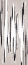 Load image into Gallery viewer, STONE TEXTILE FRINGE PRINT IN NATURAL + BLACK