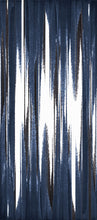 Load image into Gallery viewer, STONE TEXTILE FRINGE PRINT IN NAVY + BLACK