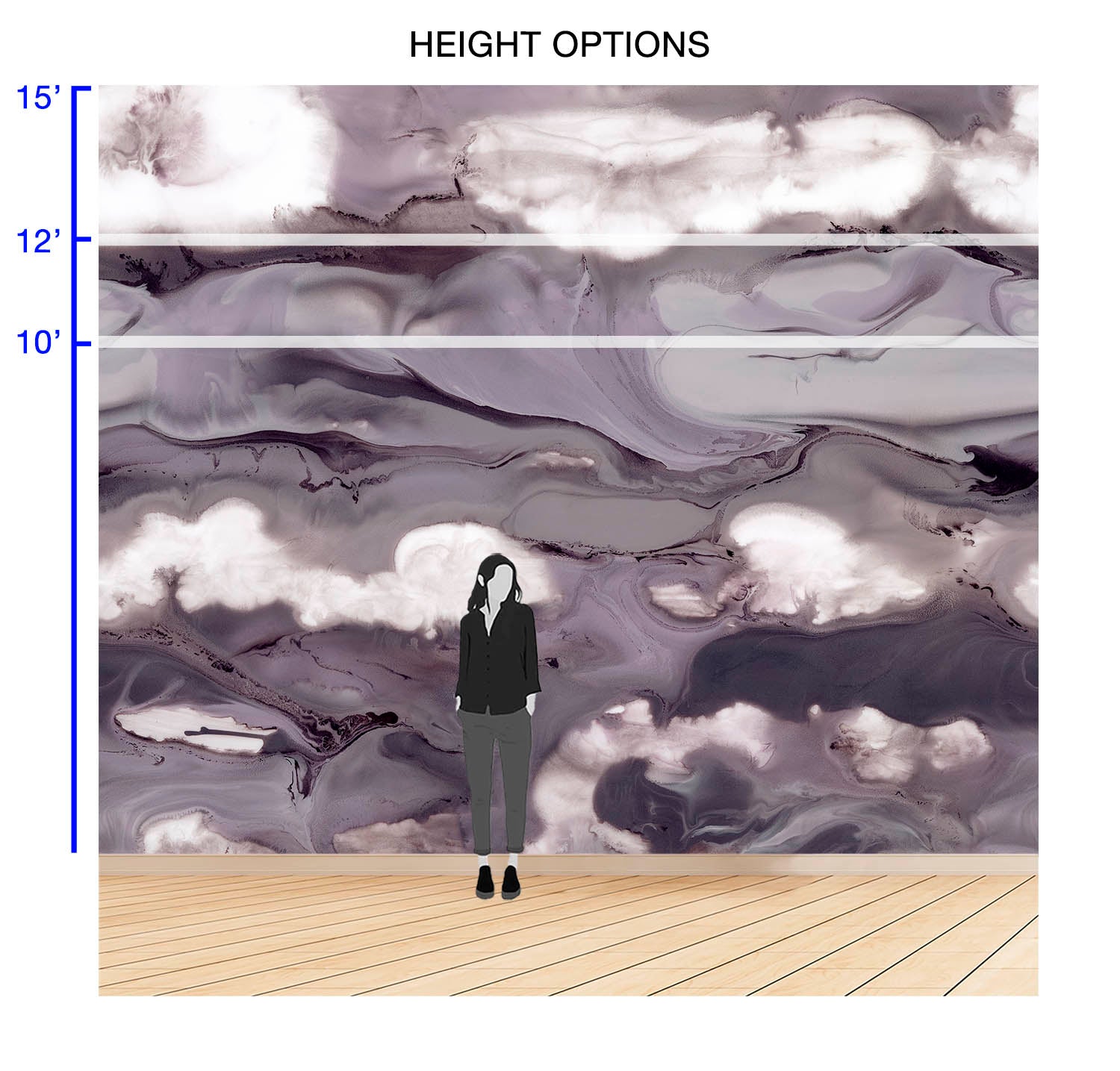 Image of Magnetic Mauve - Quick Ship Wallpaper Mural